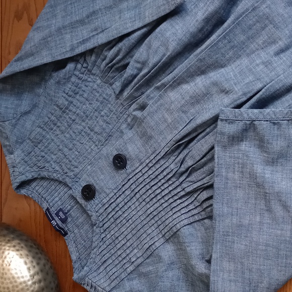 *Relisted* 🌿 Gap Women's Denim Blue Bolero /Swing Jacket 3/4 Sleeve S - Picture 9 of 16